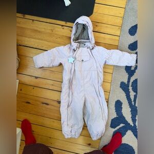 Mini A Ture insulated Pink snowsuit 3y